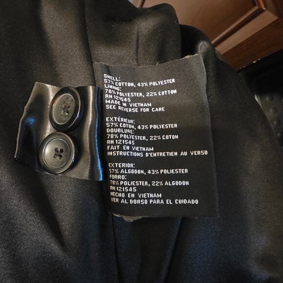 London Fog Double Breasted Hooded Trench Coat Sz Large - Picture 10 of 10